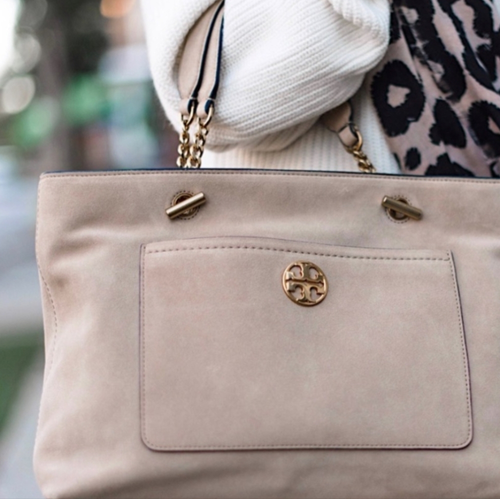 Tory Burch Chelsea Suede Satchel Shoulder Bag